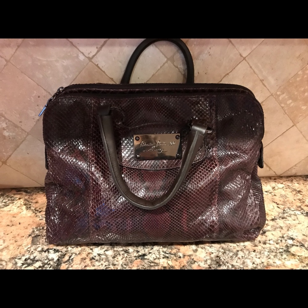 Roberto Bottticelli Python Large Bag Satchel - image 7